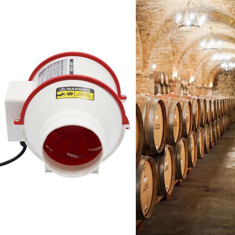 4 Zoll Rauchabzug Rohrventilator 100mm Inline-Kanalventilator Abluftventilator mit variabler Geschwindigkeitskontrolle Rohrlüfter Belüftung Lüfter,für Badezimmer Büro Wachstumszelte Heimgebrauch