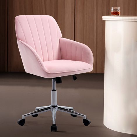 Chaise de bureau pivotante et réglable en hauteur pour la maison et la chambre — Chaise pivotante ergonomique avec dossier, adaptée à une position assise prolongée.