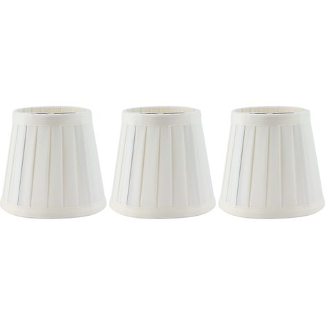 Eosnow 3pcs E14 Clip auf Lampen Schatten Kerze Kronleuchter Stofflampenschatten für Hotel KTV Dekor (1/5)