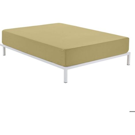 Bettlaken Alexandra House Living Braun Hell 150 x 190/200 cm