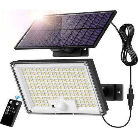 Lampe Solaire Extérieur 172 LED 3 Modes Lumière Solaire Extérieure Détecteur de Mouvement, Lampe Solaire IP65 Eclairage Exterieur Solaire, LED Spot (1/4)