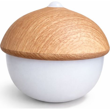 Tischlampe USB Wiederaufladbar LED mit Berührungssensor – Warmes Licht – Eichel Natural wood