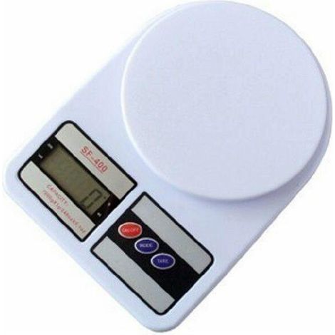 BILANCIA DIGITALE LCD TASTO TARA PESA DA 1 GR A 7 KG SF 400 CASA CUCINA