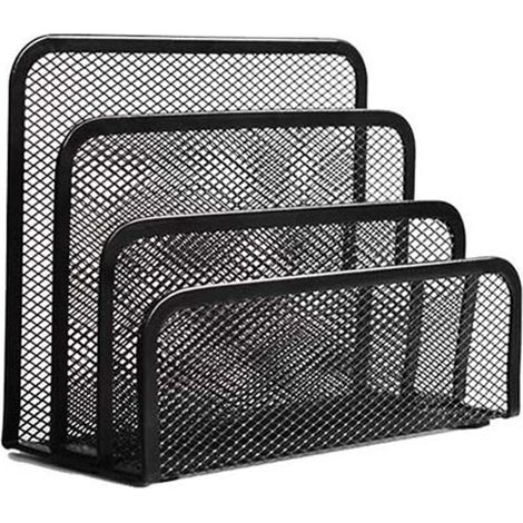 Organiseur de courrier de bureau à domicile, trieur/porte-lettres à fentes en maille, classeur