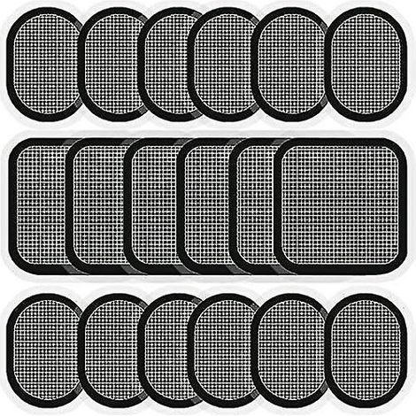 Gel pads de remplacement pour ceintures abdominales – Lot de 18 pads – Matériau sans latex – Auto-adhésifs pour maintien optimal (1/4)