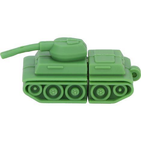 Clé USB 2.0 en forme de tank portable (64 Go) pour PC et tablette : stockage et transfert de données.