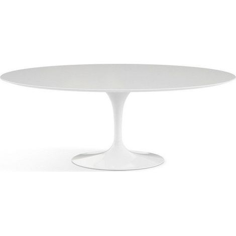 Table tulipe ronde blanc brillant 180 cm (1/5)