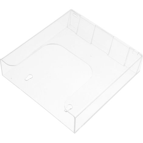 Organizador de archivos de pared, soporte para documentos de acrílico transparente A5, soporte compacto para folletos de pared, expositor de archivos para oficina y tienda, almacenamiento práctico (1/5)