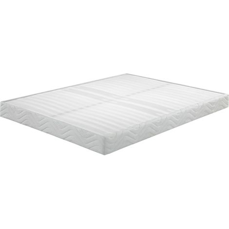 Sommier tapissier 140x190 Omega blanc 2x18 lattes (1/3)