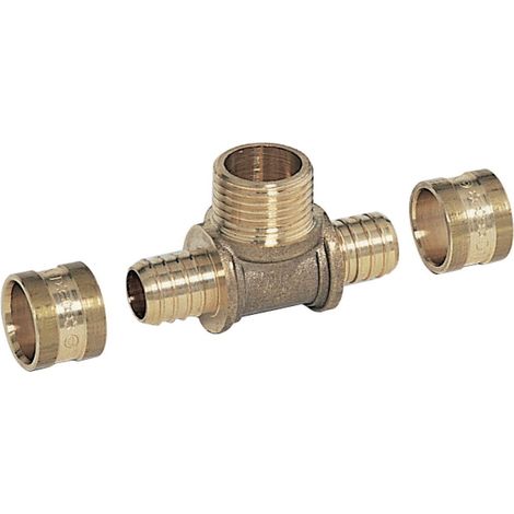 té - a glissement - tube per - diamètre 16 vers mâle à visser 15 x 21 - altech