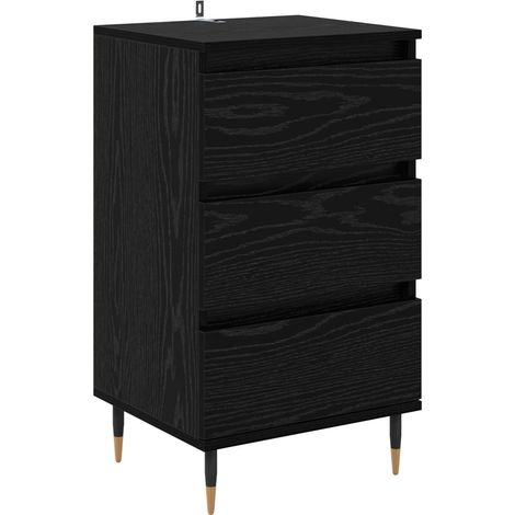 Maison Exclusive - Credenza Rovere nero 35 x 40 x 70 cm Legno multistrato