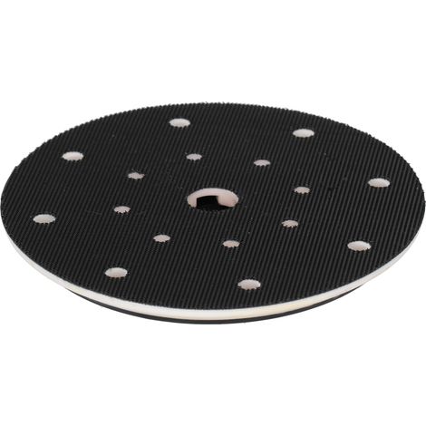Disque de ponçage 6 pouces 17 trous, patin support velcro abrasif ABS pour ponceuse industrielle, fixation auto-agrippante (1/5)