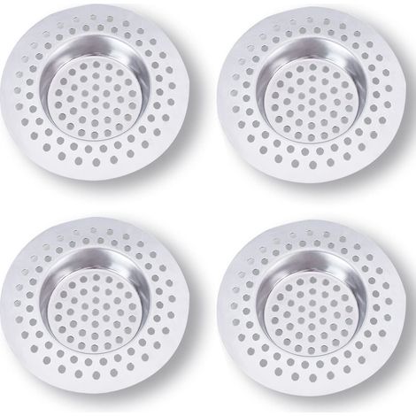 Set of 3 Stainless Steel Kitchen Sink Strainers (1/5)