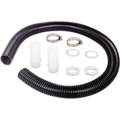 Kit de raccords de citerne pour tuyau de descente, kit de raccords de citerne d'eau de 32 mm pour transport de pluie, joindre 2 citernes d'eau et barils de pluie ensemble Tuyau de raccordement (1/4)