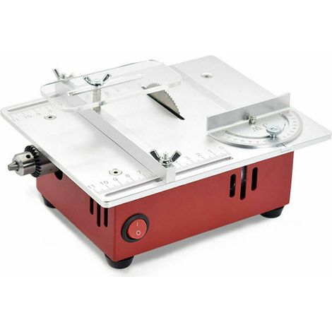 Scie de table multifonctionnelle T30 Mini, scie électrique de bureau, petit outil de coupe pour le bricolage et le travail du bois, prise UE, multicolore (1/5)