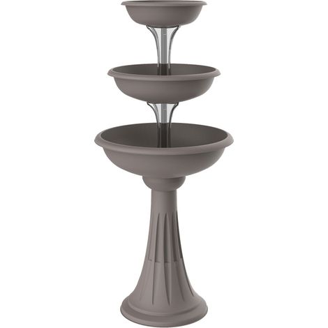 CIOTOLA PER FIORI CON COLONNA 'TREVI' Ø cm 30/40/50 - cappuccino  - BAMA