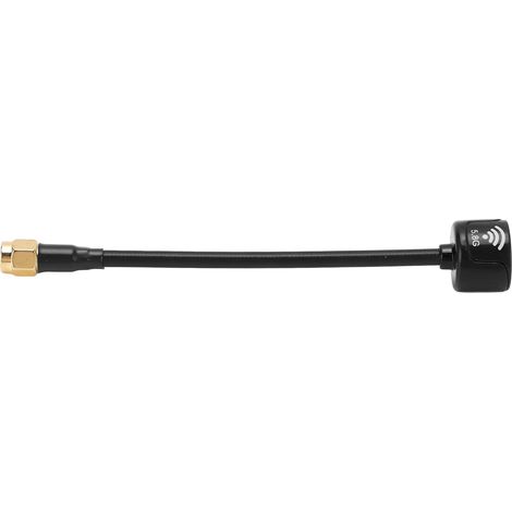 Antenne Rhcp 5.8ghz 125mm Pour Drone Fpv - Connecteur Sma Gain 2.5dbic - Résistante Aux Chocs Noire - Lot De 1 (1/5)