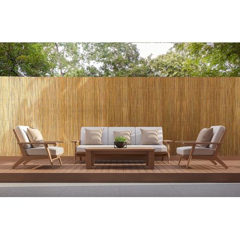 Arella In Bambù Per Recinzioni Frangivento Canne Di Bamboo Naturale Naturale - 1,5x5 M (1/5)