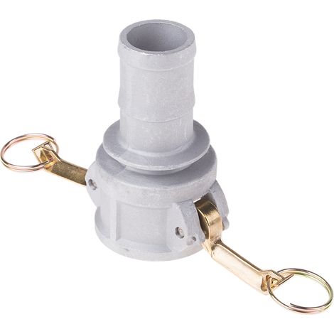 Coupleur cannelé Partie C RS PRO Mâle Droit 1.5pouce, en Aluminium ( Prix pour 1 ) (1/2)
