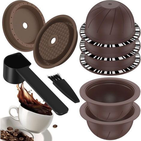 Beyamis Capsules café réutilisables lot5 - 230ml 150ml silicone (1/5)