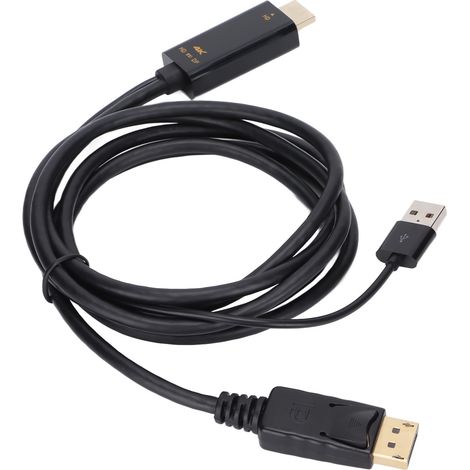 Câble HDMI vers DisplayPort 4K 60Hz pour PC, PS4, Moniteur (1/5)