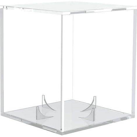 Vitrine, support rond transparent pour balle avec base, boîte présentoir pour balle de baseball autographiée (balle individuelle)...