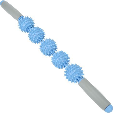 Light Blue Fascia Blaster Five-Ball Muscle Massage Roller, Relaxing Massage Roller, Anti-Cellulite Massager, Sports Recovery Tool - AquaForge (1/5)