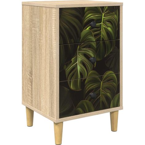 Bedside Cabinet ELBURG Sonoma Oak 36 x 33 x 60 cm vidaXL (1/5)