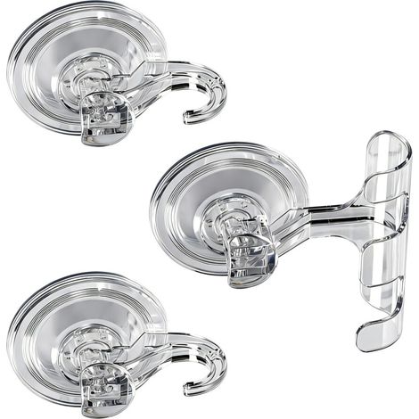 Ganci a ventosa - Set di tre ganci
