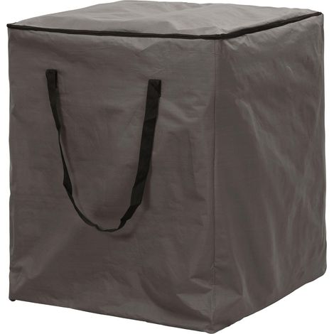 – Aufbewahrungstasche für Gartenkissen – wasserdicht/Winterlagerung – 75×75×90 cm – grau – Gartenmöbel
