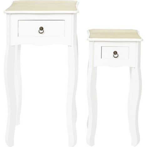 Lot de 2 Sellettes "Victoria" 75cm Blanc (1/5)
