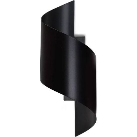 Applique Emibig Spiner nera in metallo 1xG9 8W 30x14cm (1/5)