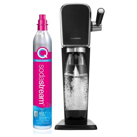 Sodastream Gasatore con Bottiglia in Pet lavabile in lavastoviglie ART Nero