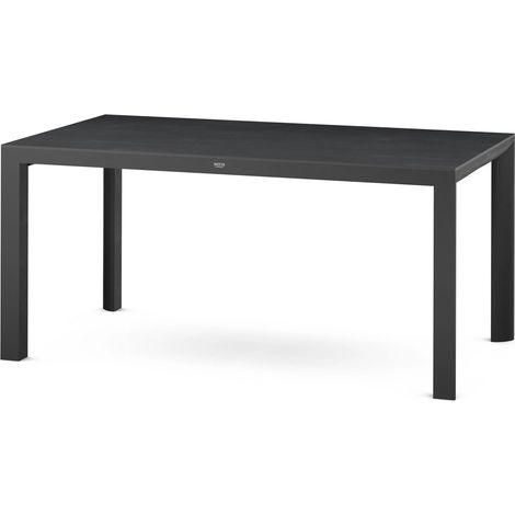 Siena Garden Silva Dining Tisch – 160 x 90 cm, Aluminium (matt anthrazit) & HPL Ferro (1/5)