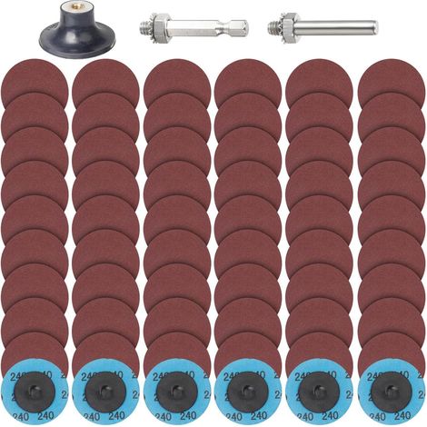 Schleifscheiben 50mm K240 Set Winkelschleifer 240 grits 63 Pieces (1/5)