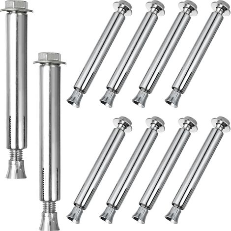 Vis d'ancrage à expansion Healeved, lot de 10, 80 x 100 mm, boulons au sol pour la fixation parkings (1/5)