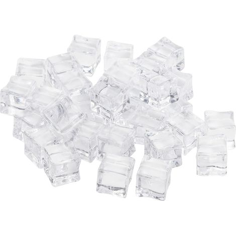 Glaçons factices transparents - Pierres de glace acryliques de 19 mm pour la décoration de mariage, le remplissage de vases et la photographie (paquet de 100) (1/5)