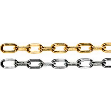 25MT CATENA GENOVESE IN MATASSINE - n°12 maglia ø mm.1,6 ferro ottonato