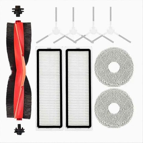 Accessoires de rechange pour Omni 2 C102CN, B101CN, B116, X10+, X20+ : brosse principale, filtre, sac de nettoyage, raclette (1/5)
