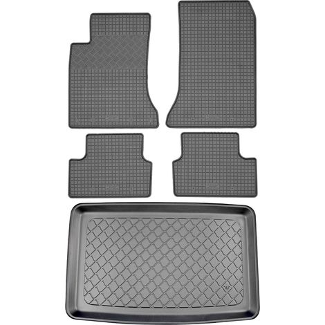Juego de alfombrillas de goma para coche y alfombrilla para maletero para Mercedes Clase B W246 Hatchback (5 puertas) de octubre de 2011 a diciembre de 2018.