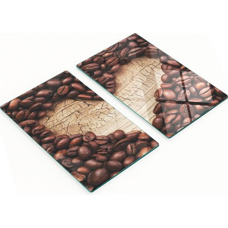 Multifunktionale dekorative Glas-Kaffeebohnenbretter in Herzform, 2 x 30 x 52 cm (1/5)