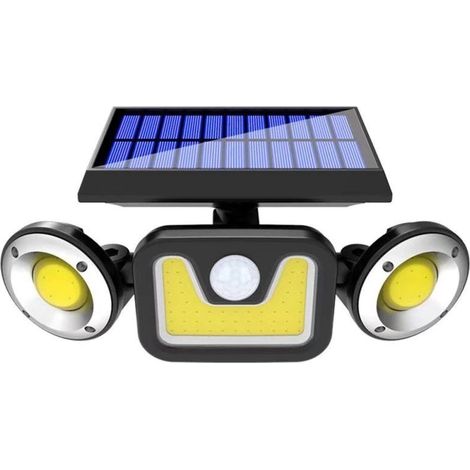 Lampe Solaire Extérieur Ultra Puissante 83COB avec Détecteur de Mouvement,Spot Solaire Etanche IP65 Eclairage Exterieur -lumière blanche (1/5)