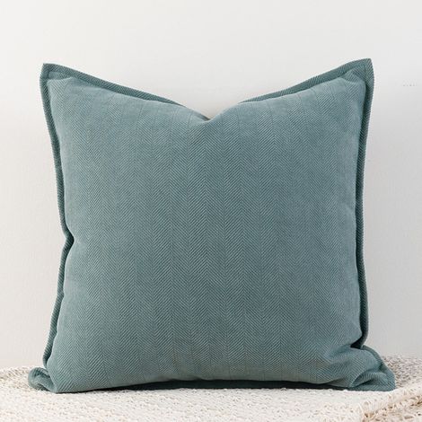 Sacchetto per cuscino in velluto a coste per divano – Copertura quadrata 45 x 45 cm, ideale per schienale, supporto lombare e appoggio dorsale – Colore Londra Grey (copertura sola)
