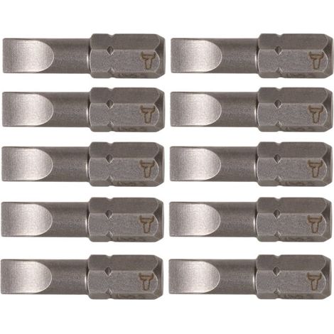 Embouts pour vis à fente STIER 5,5 x 1,0 mm, forme C 6,3, longueur 25 mm, pack de 10 10 pièces (1/5)