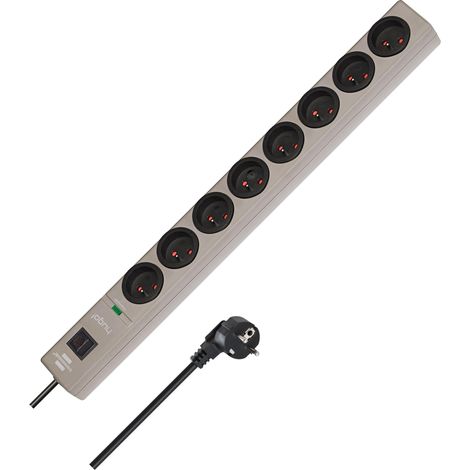 Bloc multiprise 8 Prises Interrupteur - 2m H05VV-F (1/5)