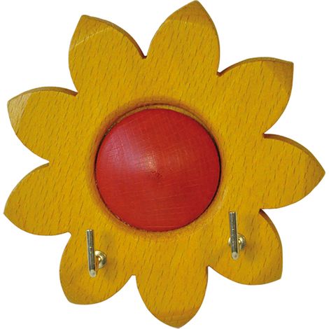 APPENDITUTTO ADESIVO LEGNO 'GIRASOLE' 2 posti - pz. 1 - Blister Koncreto