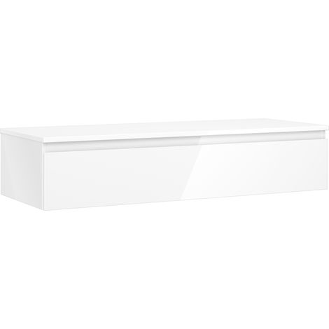 Mexen Orio Badezimmerunterschrank 120 cm mit Arbeitsplatte, 1 Schublade, Weiß Hochglanz - 91A10-12023-1-BFC00 (1/5)