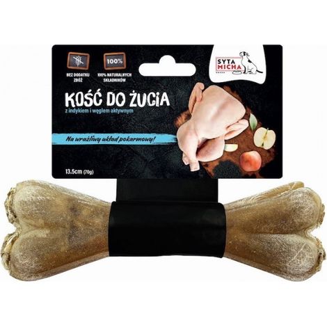 SYTA MICHA Hueso de perro con pavo 13,5 cm - dientes sanos y aliento fresco
