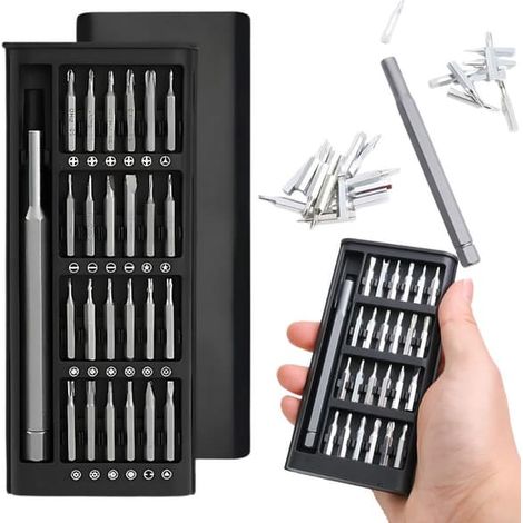 Coffret de tournevis de précision 24 pièces - Embouts magnétiques avec étui (1/5)