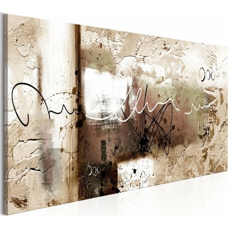 Tableau marteau beige étroit - 120 x 40 cm (1/4)